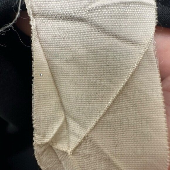 Vtg Mugler Womens 46? Dress Pants Wide Leg Cuffed Pleated Trousers France Black - Picture 8 of 8